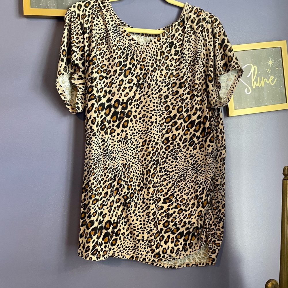 Time and tru maternity cheetah top